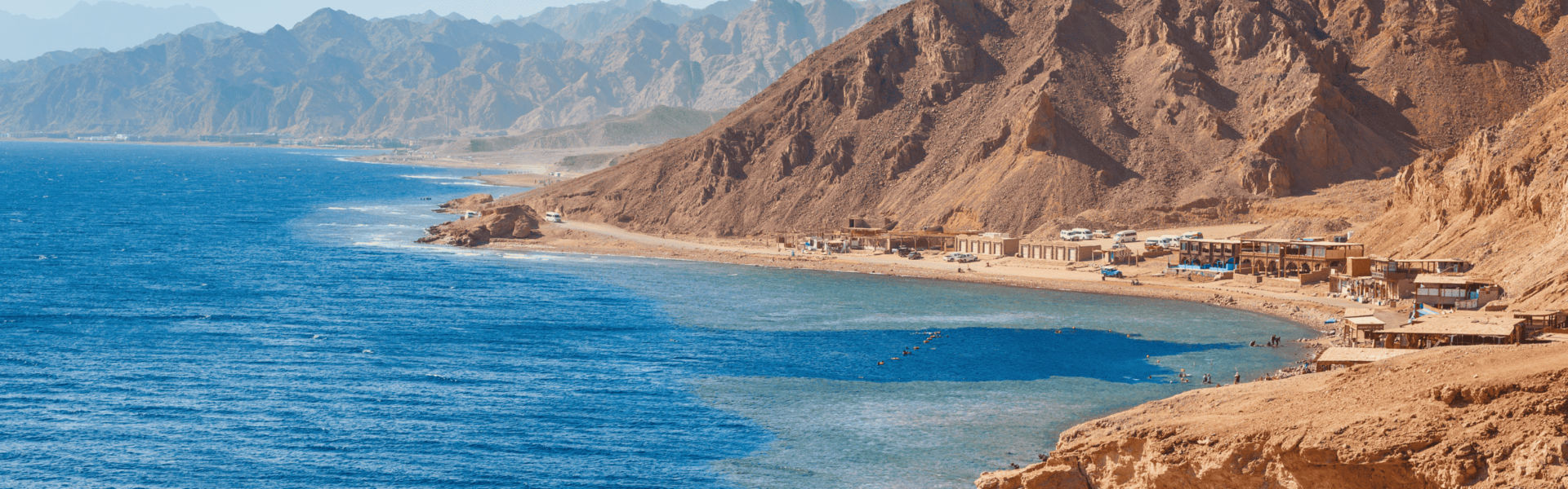 A view of the beach in North Dahab