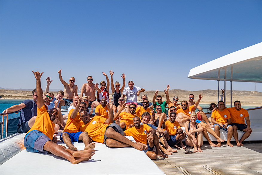 family holiday on a private charter luxury yacht
