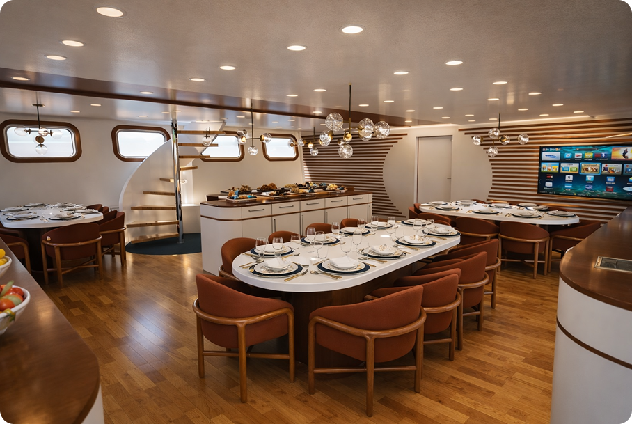 Dining Area Liveaboard- DUNE Longara